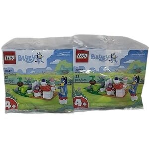 New Lego Bluey 30687 Bluey Tea Party Lot Of 2 Toys Gift Building Block